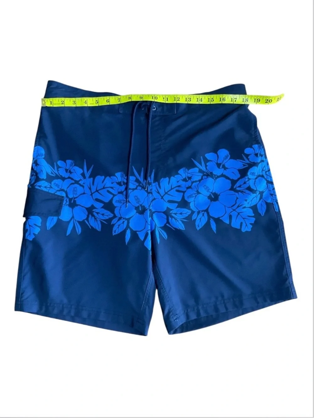 George Quick Dry Board Shorts - Navy Blue Tropical Floral Print